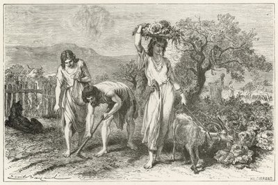 De tuinbouw in de Bronstijd door Emile Antoine Bayard