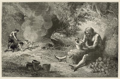 De eerste pottenbakker door Emile Antoine Bayard