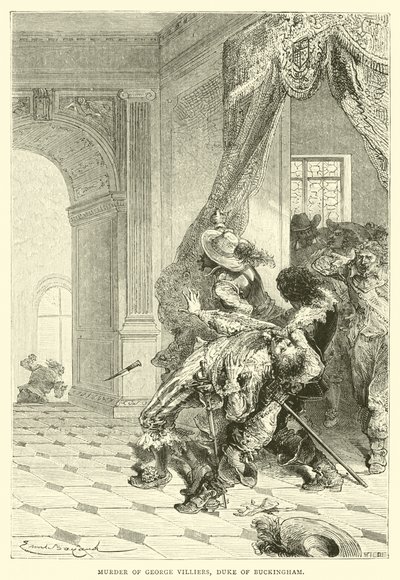 Moord op George Villiers, Hertog van Buckingham door Emile Antoine Bayard