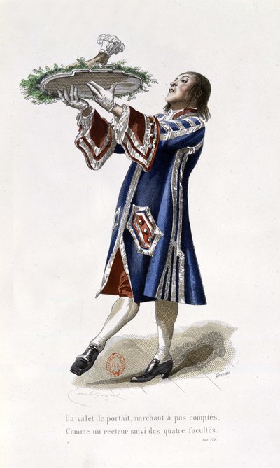 illustratie in Oeuvres de Nicolas Boileau, Parijs 1873, Laplace Sanchez en Cie uitgevers (gravure) door Emile Antoine Bayard