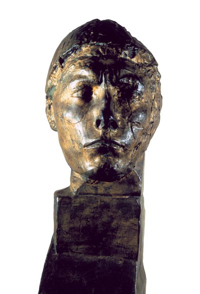 Hoofd van Apollo. Bronzen sculptuur door Antoine Bourdelle (1861-1929) door Emile Antoine Bourdelle