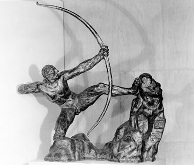 Hercules de Boogschutter, 1909 door Emile Antoine Bourdelle