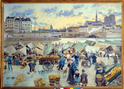 De appelmarkt aan de Quai de l