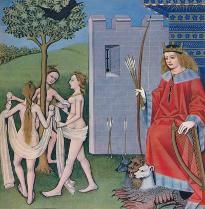 Liefdesspel Schaak - Apollo kijkt naar de Muzen die dansen, 1937 door Emile Aurele van Moe