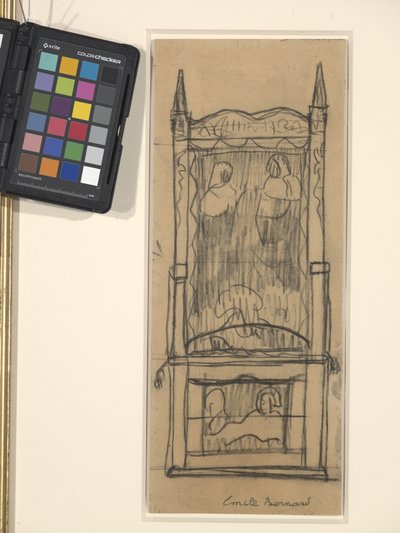 Ontwerp voor een Kast/Stoel door Emile Bernard