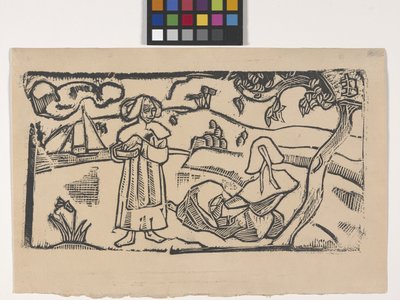 Twee Bretonse Vrouwen door Emile Bernard