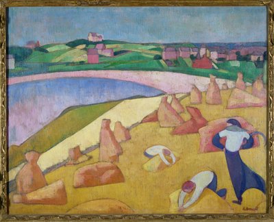 Oogsttijd aan zee, 1891 door Emile Bernard
