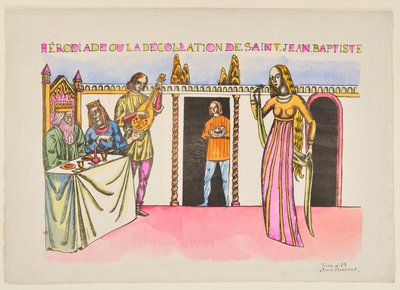 Herodias of de onthoofding van Johannes de Doper door Emile Bernard