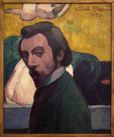 Zelfportret. Schilderij door Emile Bernard. door Emile Bernard