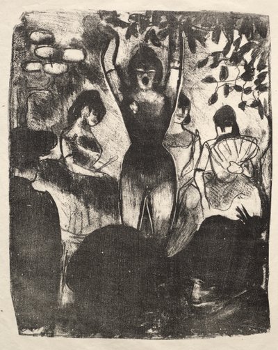 Zanger in het Café-Concert door Emile Bernard