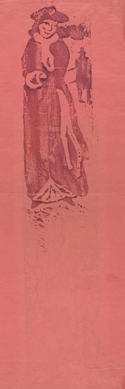 Vrouw met een Muff door Emile Bernard