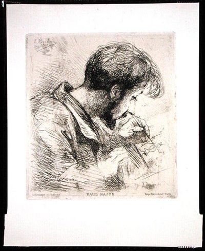 Portret van Paul Rajon door Emile Boilvin
