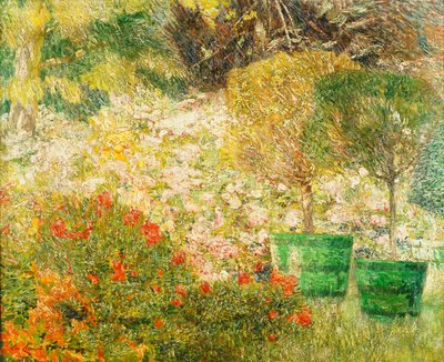 Een hoek van mijn tuin door Emile Claus