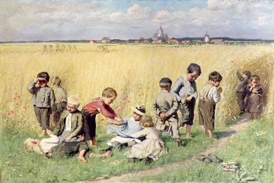 De Route naar School door Emile Claus