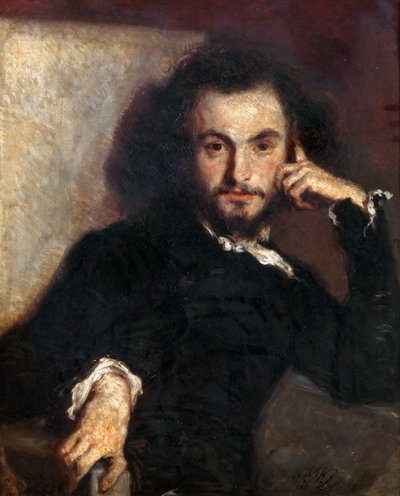 Charles Baudelaire 1821-1867 door Emile Isidore Deroy