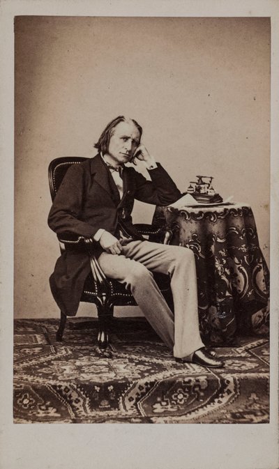 Portret van de componist Franz Liszt 1811-1886 door Emile Desmaisons