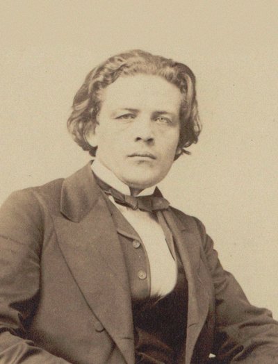 Portret van de componist Anton Rubinstein 1829-1894, ca. 1860-1870 door Emile Desmaisons