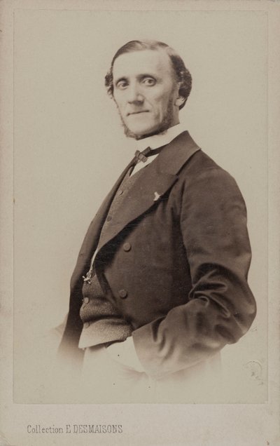 Portret van de pianist en componist Jean-Henri Ravina 1818-1906 door Emile Desmaisons