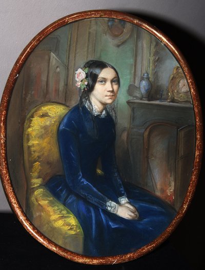 Portret van Idalia Poletika door Emile Francois Dessain