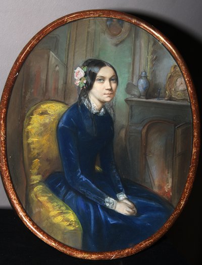 Portret van Idalia Poletika, 1848 door Emile Francois Dessain