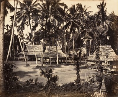 Bonzerie van de Grote Pagode, 1866 door Emile Gsell