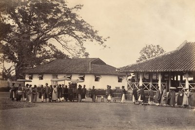 Cortège van een huwelijk, Cochinchina, 1866 door Emile Gsell