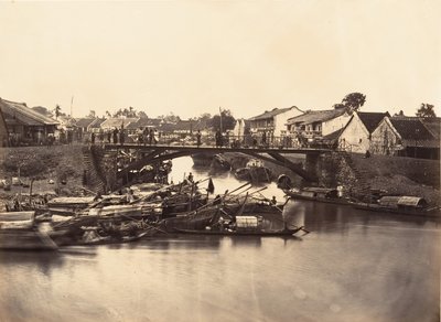 Vue de la Ville Chinoise Cholen Feuille No. 2, Saigon, Cochinchine door Emile Gsell