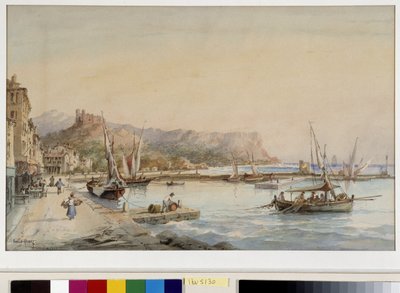 Uitzicht op de haven van Cassis door Emile Henry