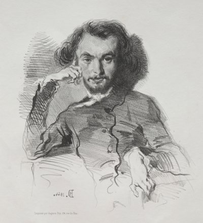 Charles Pierre Baudelaire door Emile Isidore Deroy