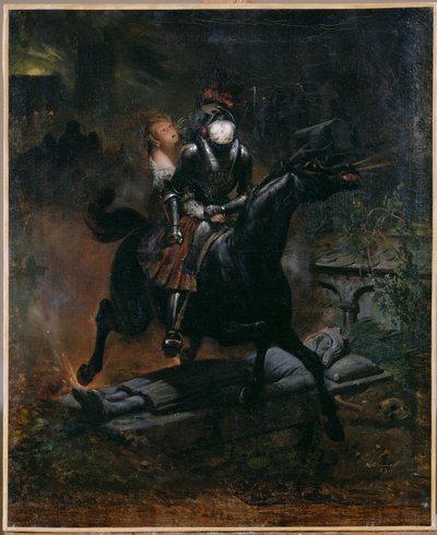 Ballade van Leonore, 1839 door Emile Jean Horace Vernet