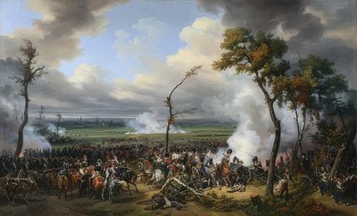 De Slag bij Hanau door Emile Jean Horace Vernet