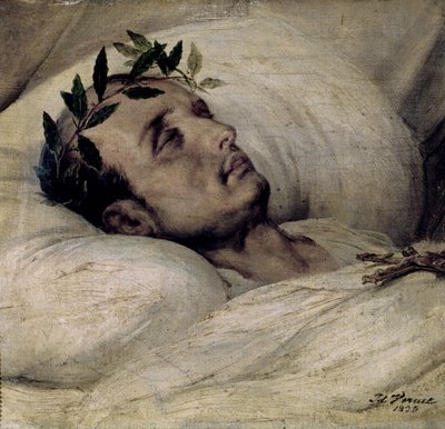 Napoleon I (1769-1821) op zijn Sterfbed door Emile Jean Horace Vernet