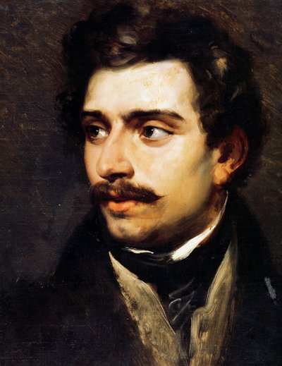 Portret van Federico Ricci door Emile Jean Horace Vernet