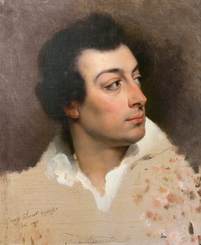 Portret van Filippo Agricola door Emile Jean Horace Vernet