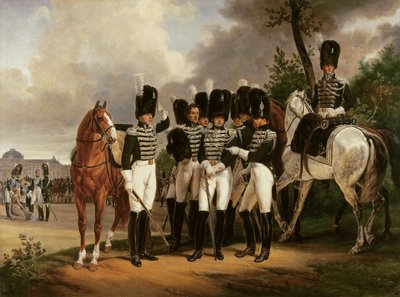 Portret van de Generaal Markies de Talhout-Roy, 1818-19 door Emile Jean Horace Vernet