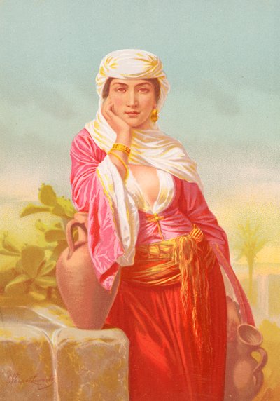 De vrouw van Samaria door Emile Jean Horace Vernet