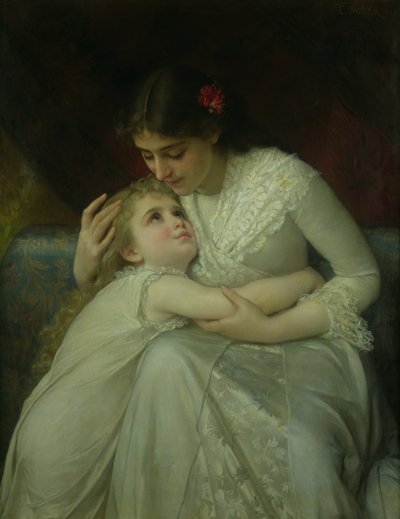 Moeder en kind door Emile Munier