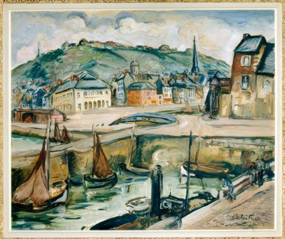 Honfleur door Emile Othon Friesz