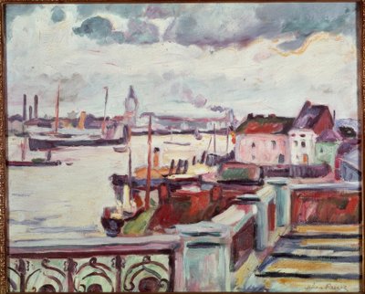 De haven van Antwerpen door Emile Othon Friesz