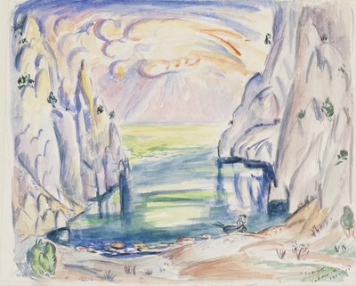 De baai bij En Vaux, Cassis door Emile Othon Friesz