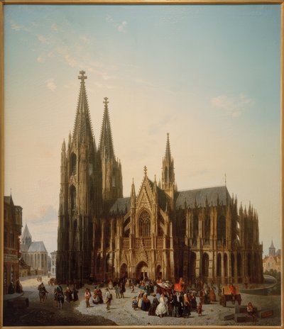 Dom van Keulen in verwachte voltooiing door Emile Pierre Joseph De Cauwer