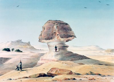 De Sfinx, 19e eeuw door Emile Prisse d