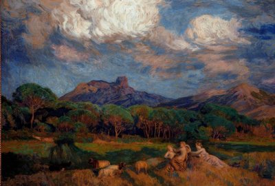 De Dryaden door Marie Auguste Emile Rene Menard