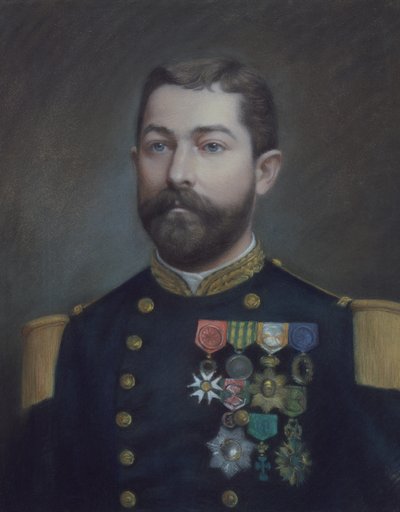 Portret van Emile Commandant Duboc (1852 - 1935), held van de verovering van Tonkin door Emile Richard Haumont