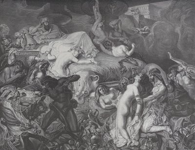 Sardanapale, uit Le Monde Illustré door Emile Thomas