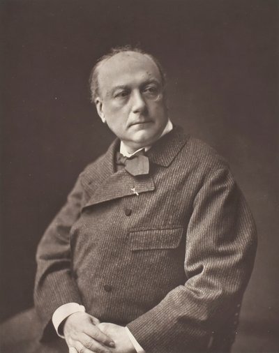 Théodore de Banville, [Franse dichter en schrijver], ca. 1876 door Emile Tourtin