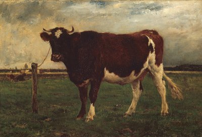 Studie van een Koe, 1870-90 door Emile van Marcke de Lummen