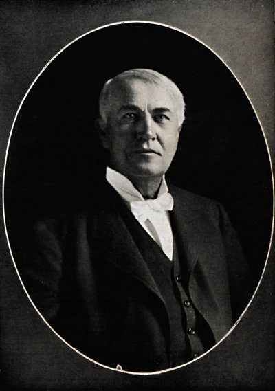 Thomas Edison, de Tovenaar van het Westen, c1880s, 1914 door Emilie Bieber