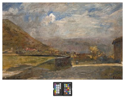 Heuvels in Brianza, 1915-20 door Emilio Gola