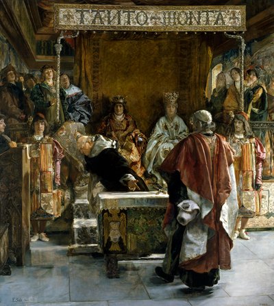 De Uitdrijving van de Joden uit Spanje (in het jaar 1492), 1889 door Emilio Sala Francés